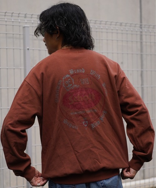 トレーナー スウェット Schott/ショット/CREW SWEAT CIRCLE ICON/クルーネックスウェット サークルアイコン