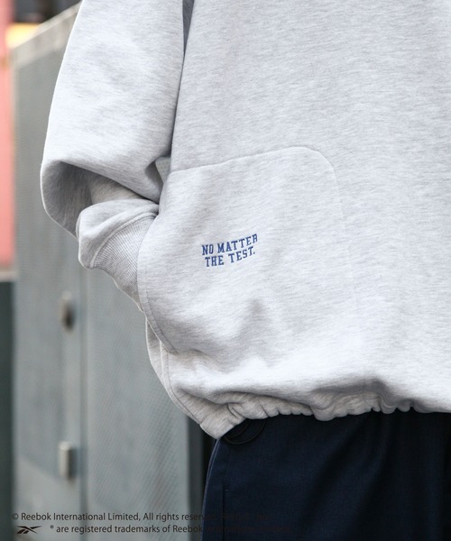 トレーナー スウェット 「REEBOK」 ワンポイント ロゴ 刺繍 シームポケット ドローコード 裏起毛 長袖 スウェット クルー トレーナー 「セッ Reebok トレーナー スウェット 「REEBOK」 ワンポイント ロゴ