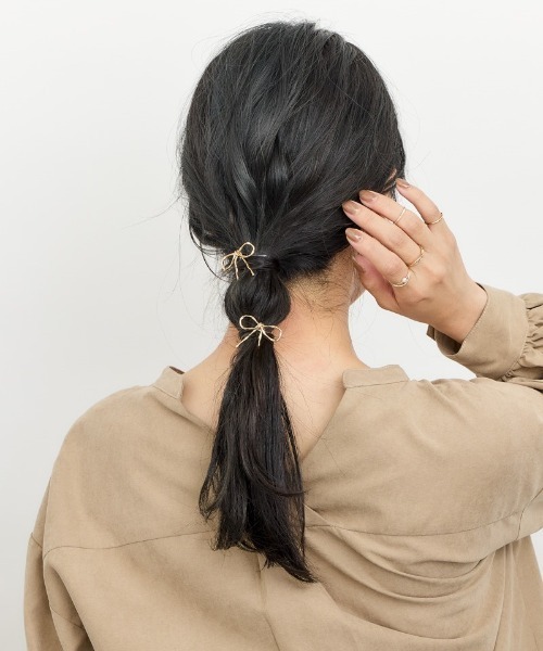 ハート型ヘアクリップ ブラック　BASICKS X POTETE X POTETE Heart Hair Clip – BASICKS