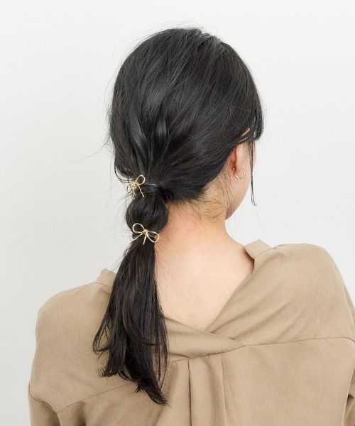 楽天市場】ヘアゴム リボン 【完成品】ヘアアクセサリー ハート