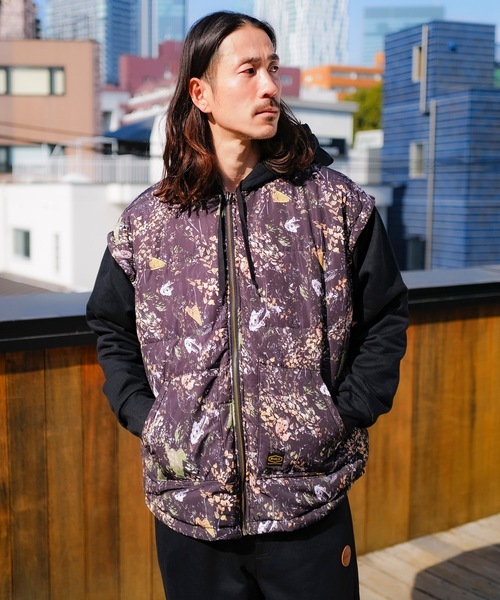 メンズ秋冬用RVCAルーカ迷彩柄パーカーM RVCA（ルーカ） パーカー メンズ GRANT PUFFER REVERSI パーカー