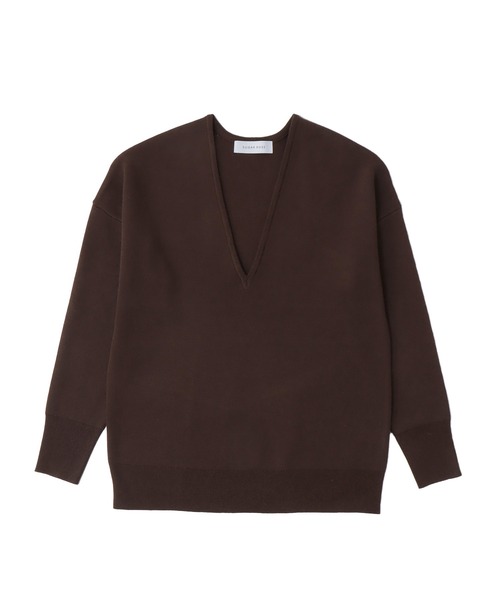 ニット セーター Sugar Rose / Vneck over knit pullover(Vネックオーバーニットプルオーバー) レディース