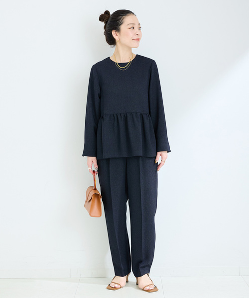 りこページ＋ツイードペプラムブラウス ペプラムツイードブラウス [C7435] - レディースファッション通販 神戸