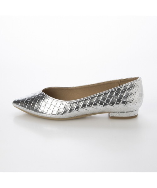 ホワイト メッシュ フラットシューズ STYLEMIXER | メッシュフラットシューズ (スリッポン・フラット