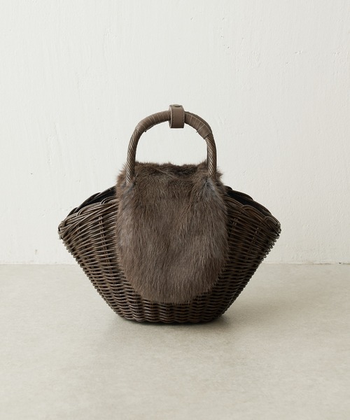 新品】 かごバッグ バグマティ ブラウン - メルカリ