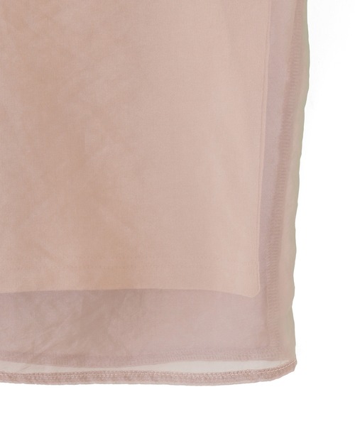 ROSE BUD（ローズバッド） tシャツ SHEER LAYERED TOPS レディース