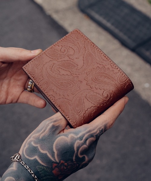 Subciety（サブサエティ） 二つ折り 二つ折り財布 財布 Paisley wallet