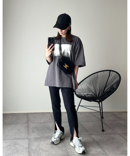 Eclat one tシャツ 「Eclat one」フォトプリント ロゴ ビッグサイズT