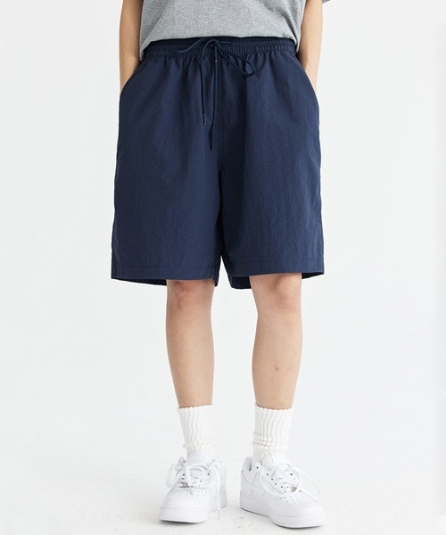 rehacer（レアセル） パンツ R. : Nylon Wide Easy Shorts メンズ