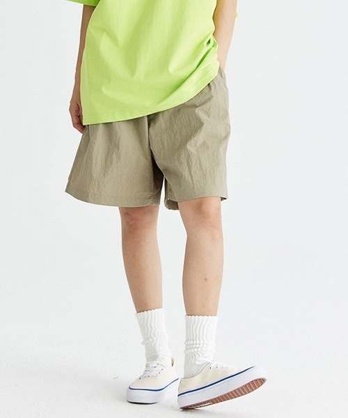 rehacer（レアセル） パンツ R. : Nylon Wide Easy Shorts メンズ