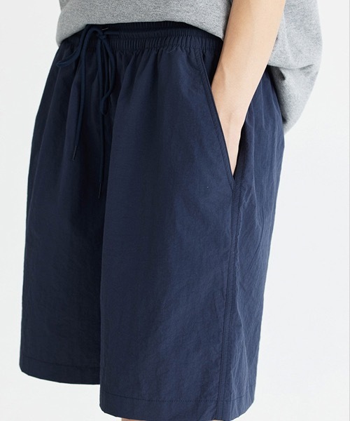 rehacer（レアセル） パンツ R. : Nylon Wide Easy Shorts メンズ