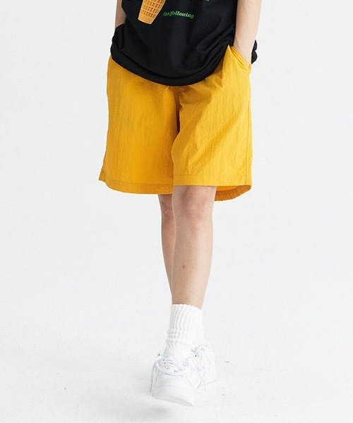 rehacer（レアセル） パンツ R. : Nylon Wide Easy Shorts メンズ