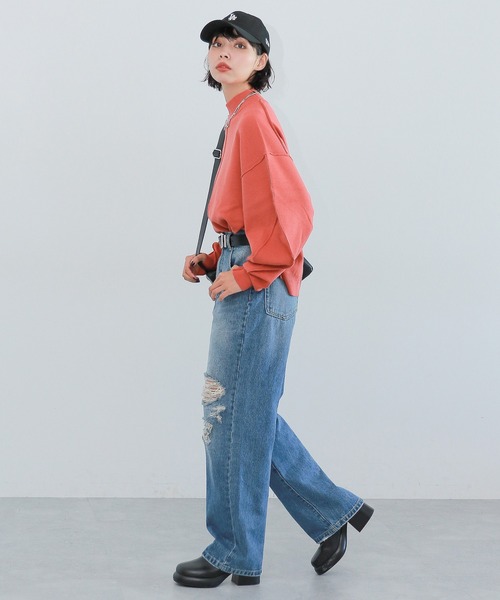 「PAGEBOY」 長袖ニット FREE ブラウン レディース_画像2