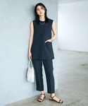 スラックス パンツ 「シワになりにくい」サマナ...の詳細画像3