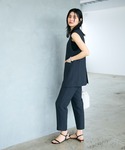 スラックス パンツ 「シワになりにくい」サマナ...の詳細画像4