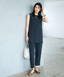 スラックス パンツ 「シワになりにくい」サマナ...の詳細画像2