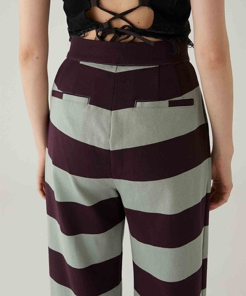 パンツ crinkle crinkle crinkle border pants crinkle パンツ 「crinkle crinkle」border pants/ボーダー