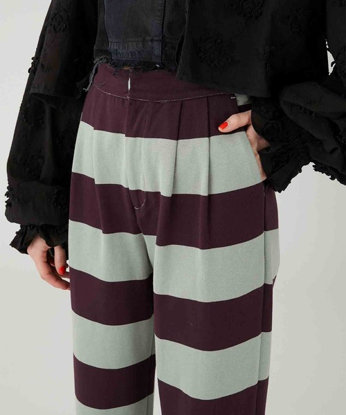 パンツ crinkle crinkle crinkle border pants crinkle パンツ 「crinkle crinkle」border pants/ボーダー