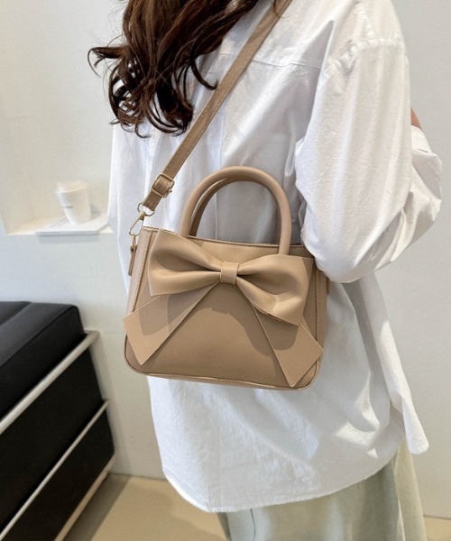Mejoul ショルダーバッグ バッグ PU リボンショルダー トート バッグ