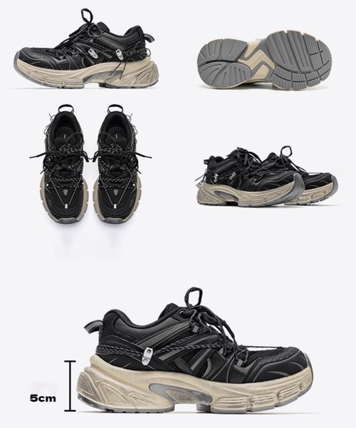 WESTBOY スニーカー ハイソールシューズスニーカー 厚底 ダッド