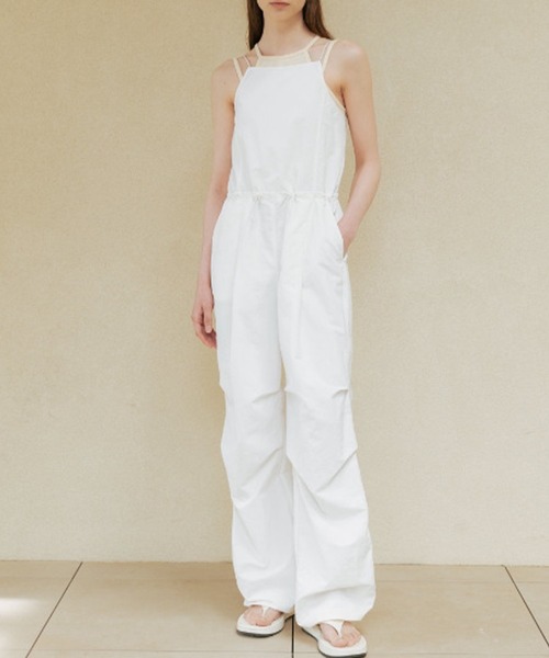 SUWDEE サロペット オーバーオール back open camisole salopette 