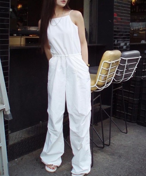SUWDEE サロペット オーバーオール back open camisole salopette 