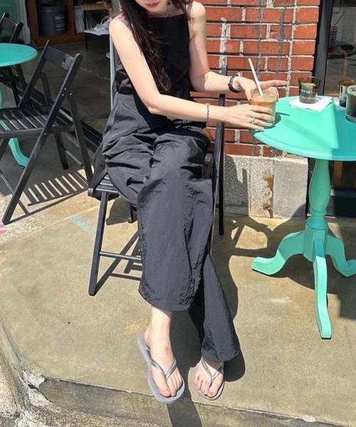 SUWDEE サロペット オーバーオール back open camisole salopette 
