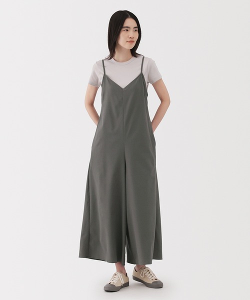 婦人 風を通す ストレッチサッカー サロペット | 無印良品