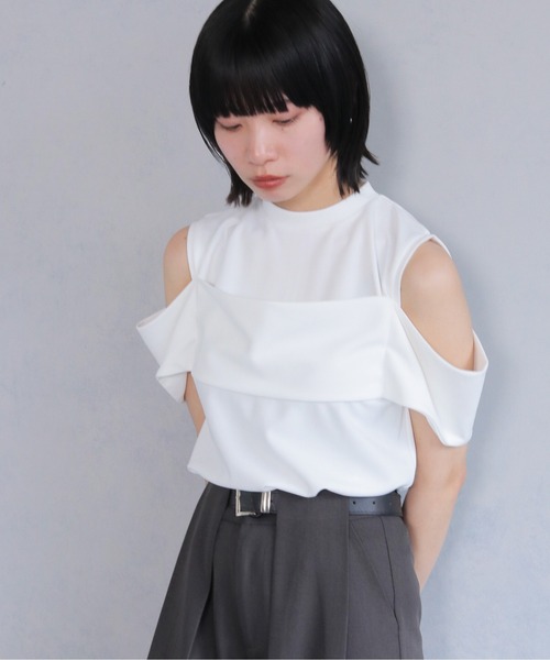 トップス Ciertete cheriella tシャツ 「cheriella」チョーカーリブトップス