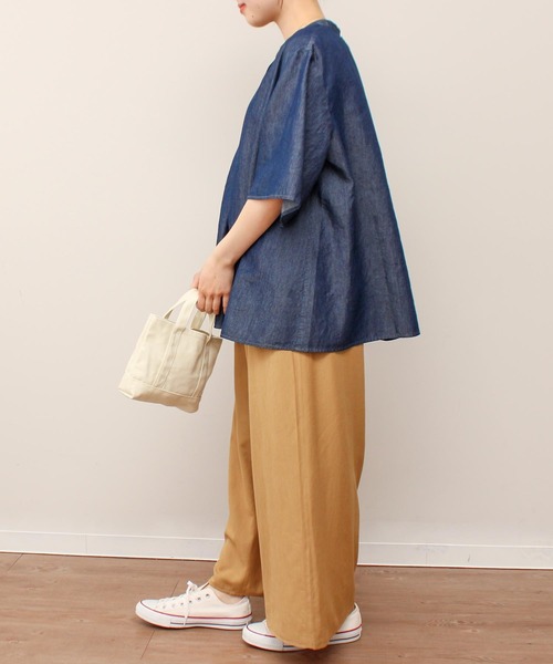 「MB mint breeze」 半袖ブラウス LL ブラック レディース_画像6