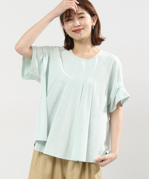 tシャツ タックショルダーレイヤードプルオーバー レディース bjjtz842a.jpg