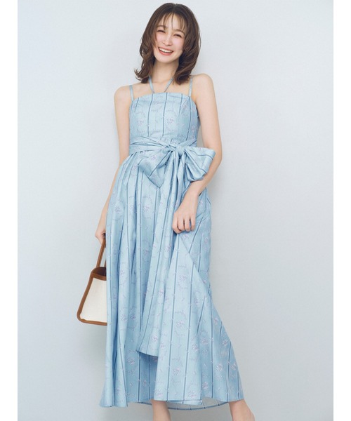 【LILYBRWON】ボリュームリボン2wayワンピース LILY BROWN（リリーブラウン） ワンピース ボリュームリボン2way