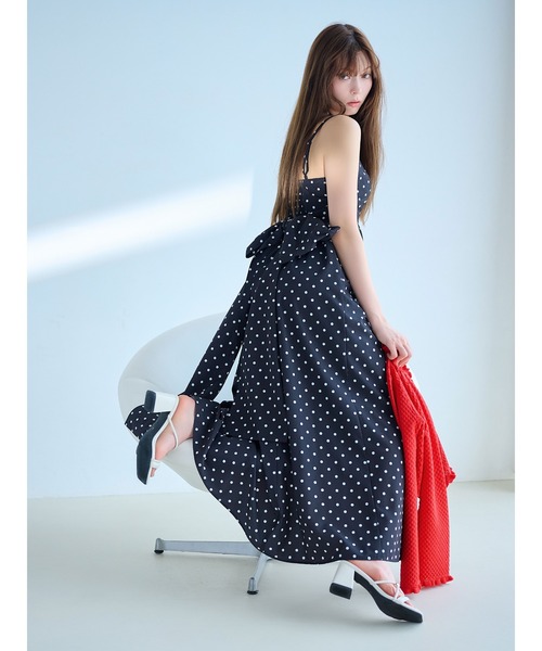 【LILYBRWON】ボリュームリボン2wayワンピース LILY BROWN（リリーブラウン） ワンピース ボリュームリボン2way