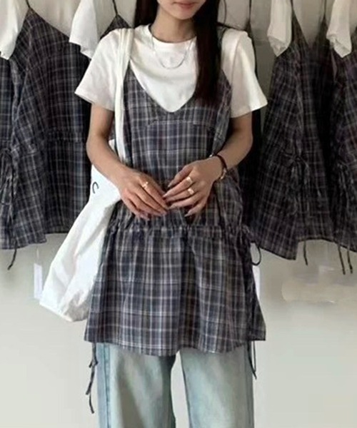 Sea NEW YORK★カハ チェック柄チュニックドレス Sea NEW YORK☆カハ チェック柄チュニックドレス チュニック Sea