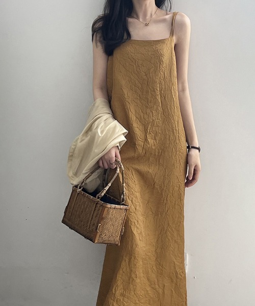 ワンピース ダブルストラップロングキャミワンピース : ZOZOTOWN