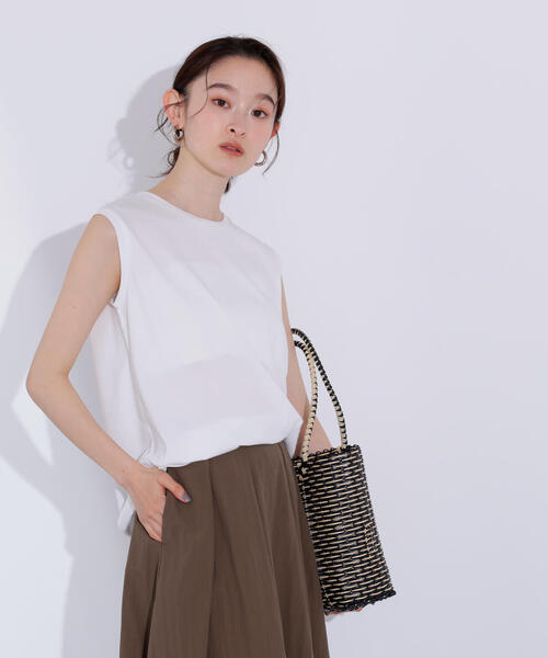N.Natural Beauty Basic タンクトップ ノースリーブ メタル