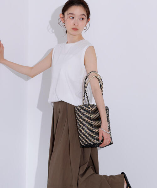 N.Natural Beauty Basic タンクトップ ノースリーブ メタル