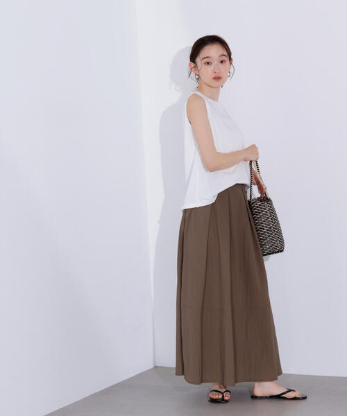 N.Natural Beauty Basic タンクトップ ノースリーブ メタル