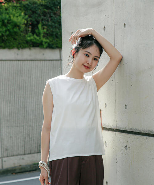 N.Natural Beauty Basic タンクトップ ノースリーブ メタル