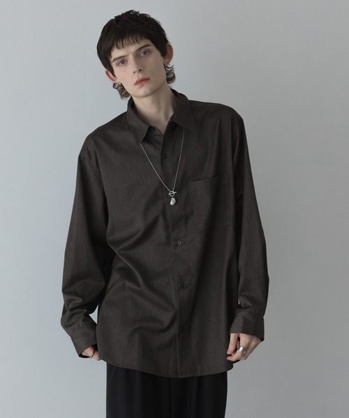 remer ルーズベーシックオーバーサイズシャツ - TRウール　Sサイズ remer シャツ loose basic oversize shirt - TR wool / ルーズ