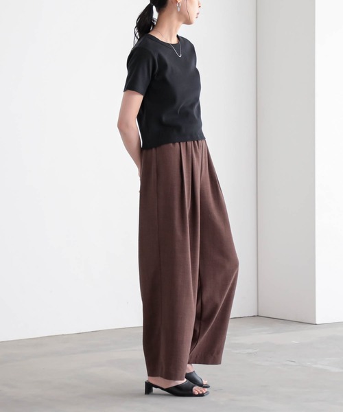 for/c（フォーシー） ワイドパンツ パンツ 「低身長/高身長向けサイズ
