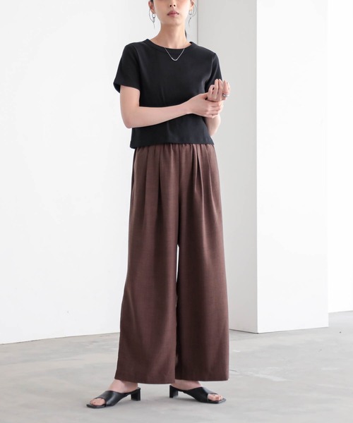 for/c（フォーシー） ワイドパンツ パンツ 「低身長/高身長向けサイズ