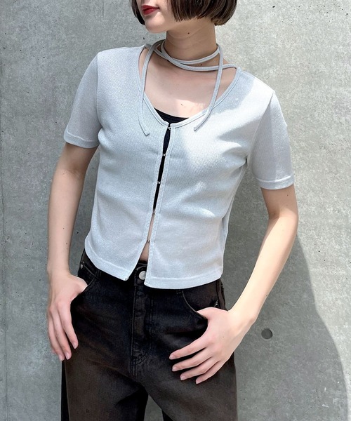 PAGEBOY（ページボーイ） tシャツ キラキラカットホック(半袖