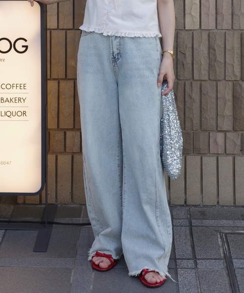 wide loose denim ジュメロ jumelle wide loose denim（デニムパンツ）｜jumelle（ジュメロ）の