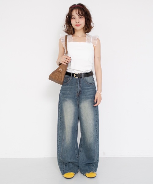 JUMELLE（ジュメロ） ワイドパンツ ジーンズ デニム デニムパンツ wide