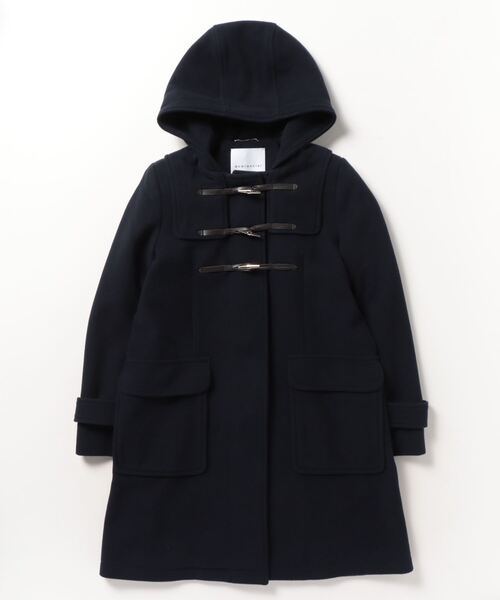 「quaranciel」 ダッフルコート 38 ネイビー レディース_画像2