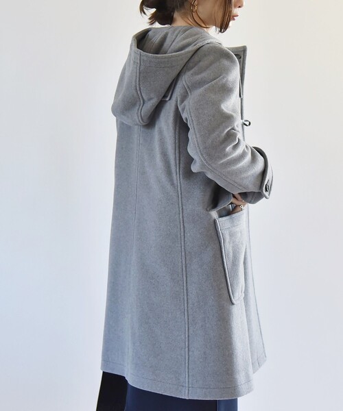 「quaranciel」 ダッフルコート 38 ネイビー レディース_画像8