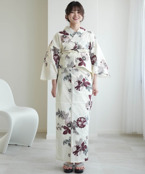 utatane 浴衣 ひとりで着れる！かんたん二部式浴衣セット ニコ