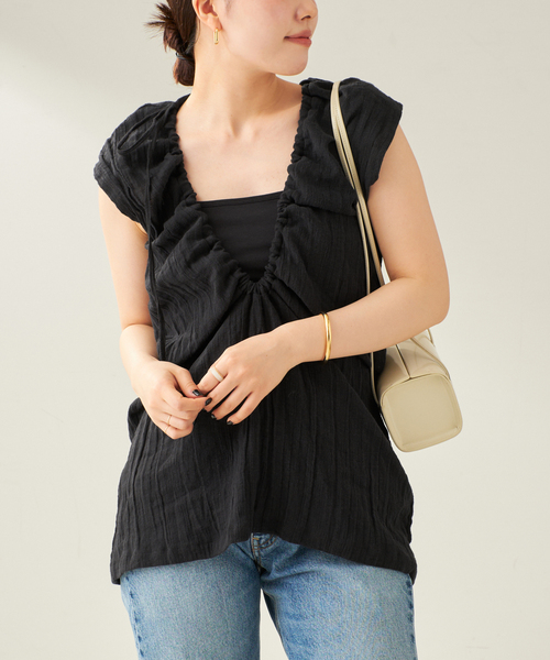ブラウス シャツ BASERANGE / ベースレンジ MAX TOP ブラウス レディース