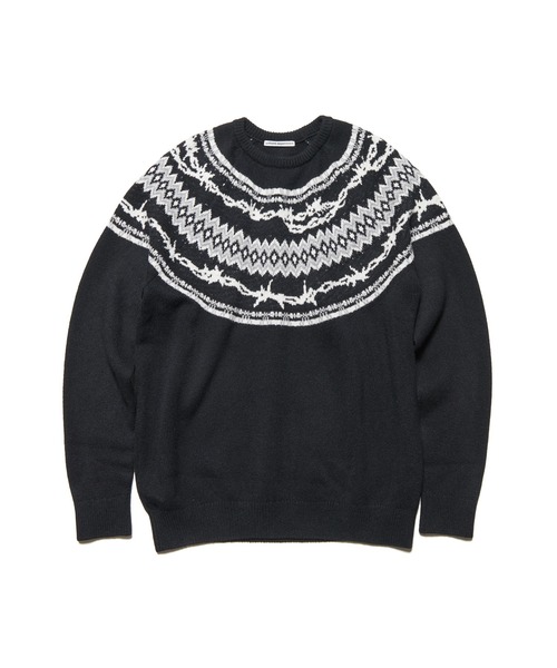 uniform experiment セーター ニット ENTANGLED NORDIC SWEATER メンズ